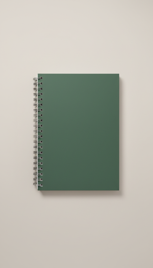 Pine Green Soft-Touch Spiral Journal