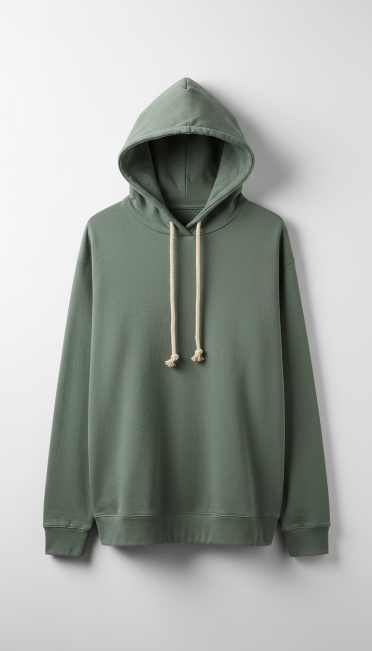 Clay Minimalist Cotton-Blend Hoodie
