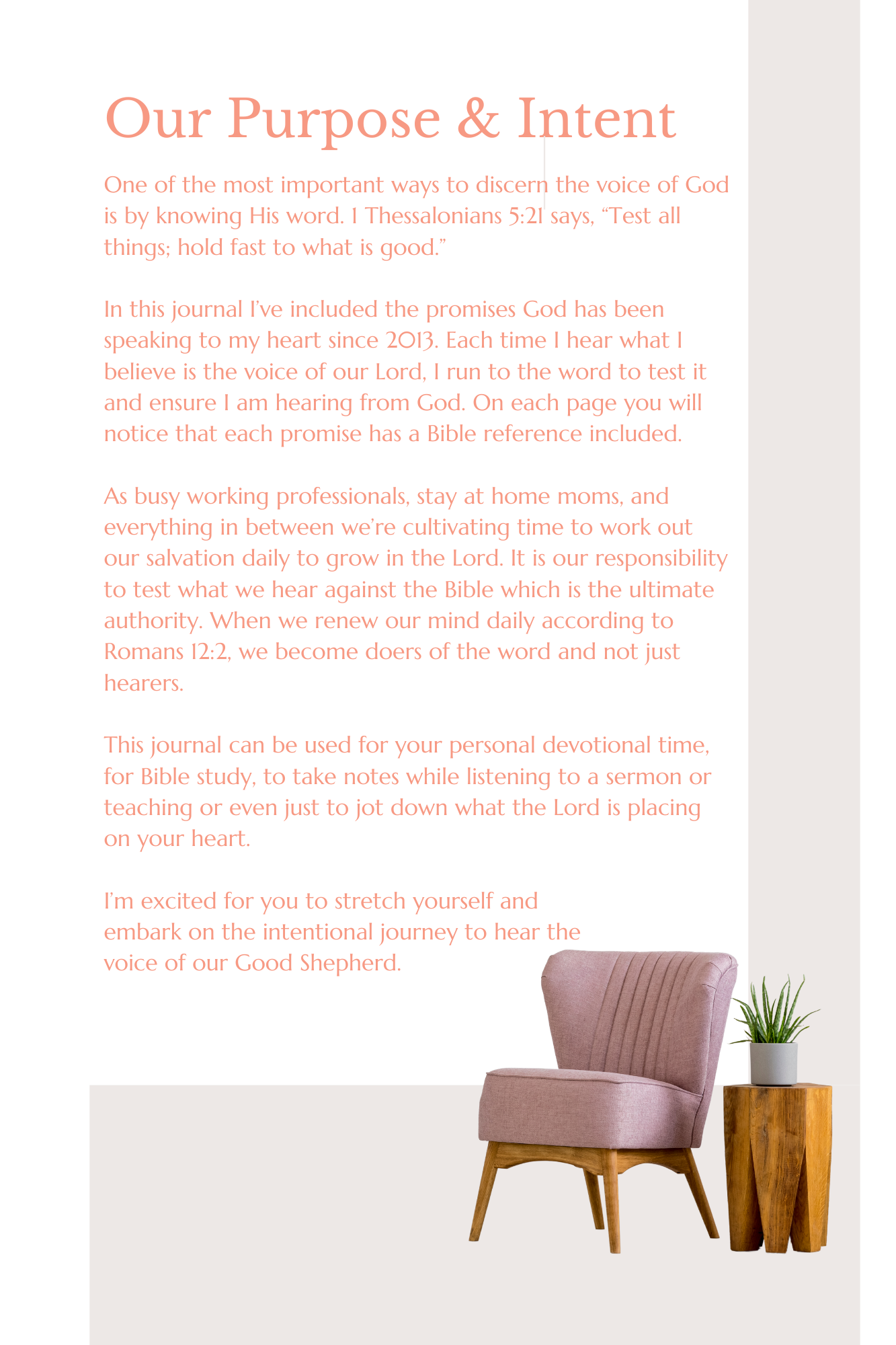 One on One with God Journal Pink Hardcover